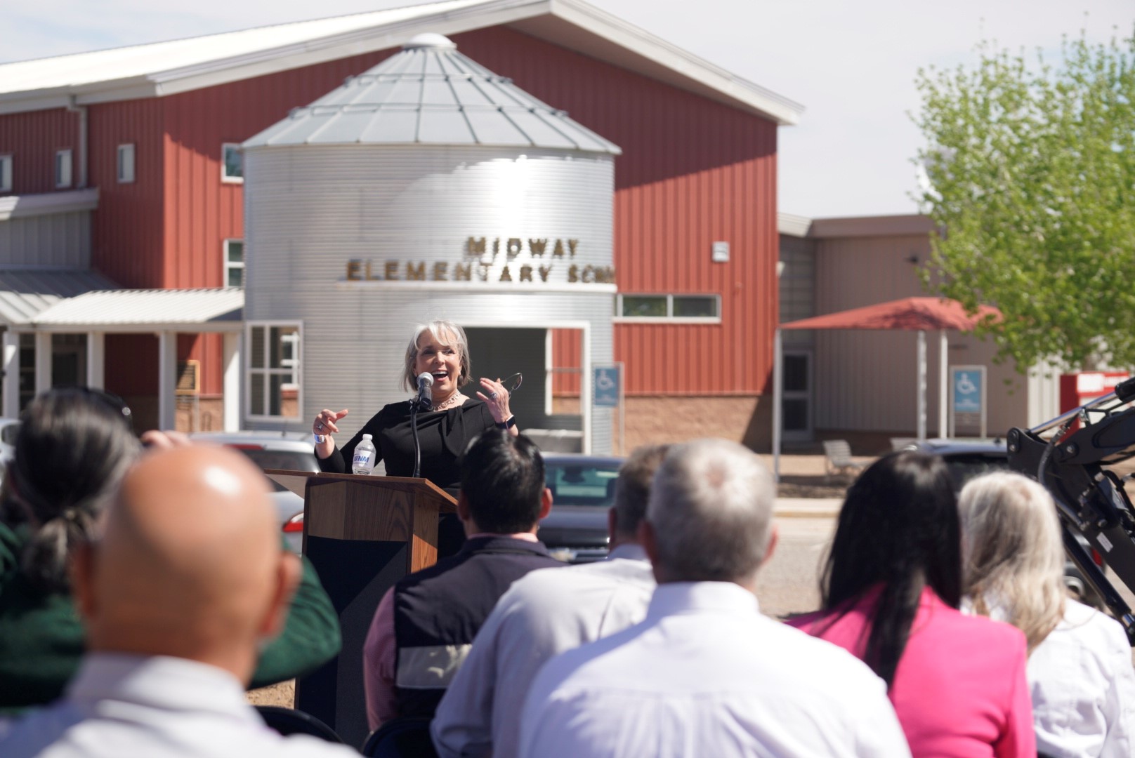 Governor speaking