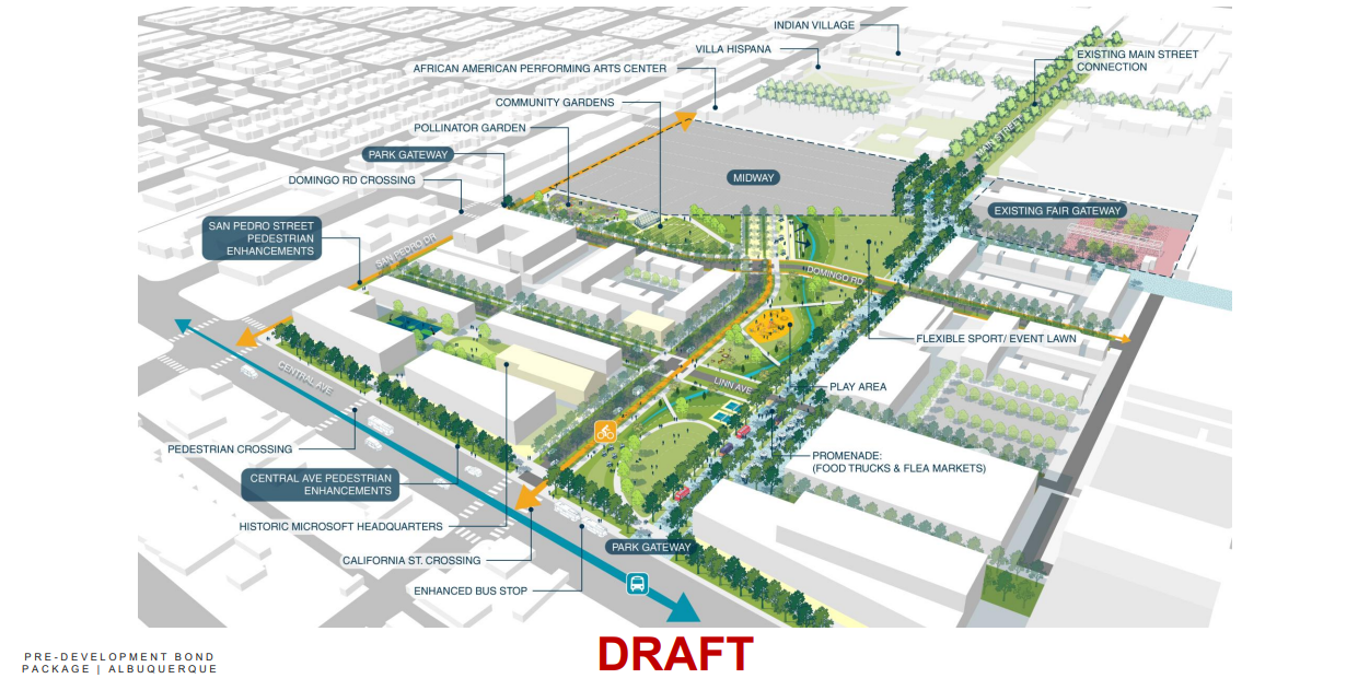 download Rendering of a suggested concept for the predevelopment plan.